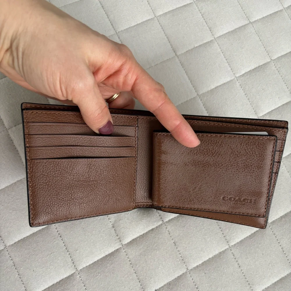 Coach Brown Leather Wallet